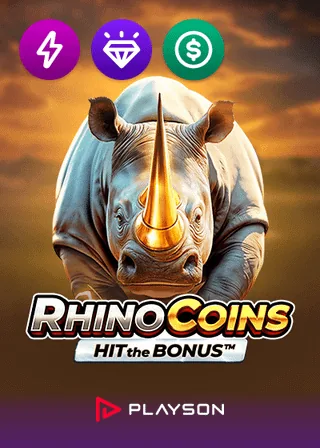 Rhino Coins Hit the Bonus by Playson at Ignition
